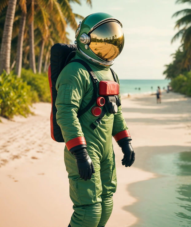 Spaceman Rectangle 123
